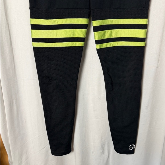Bombshell Sportswear Black and Yellow High Waist Leggings Size XXS - Picture 4 of 10
